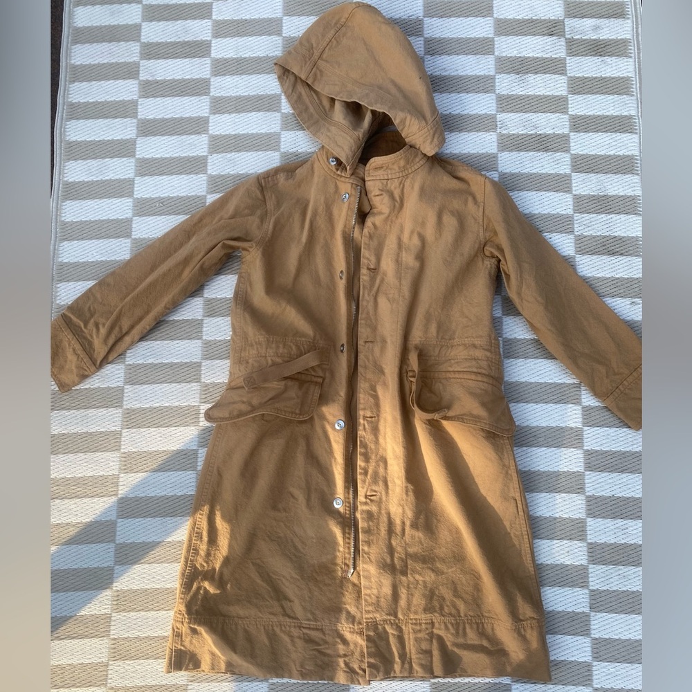 Everlane Canvas Organic Cotton Parka Size Small - Picture 4 of 13